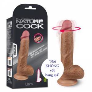 Dương vật silicon siêu mềm rung ngoáy Lovetoy Nature Cock Liam (DV58H)