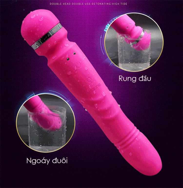 Ảnh động minh họa chế độ vận hành chày rung Nalone Yoni AV09C