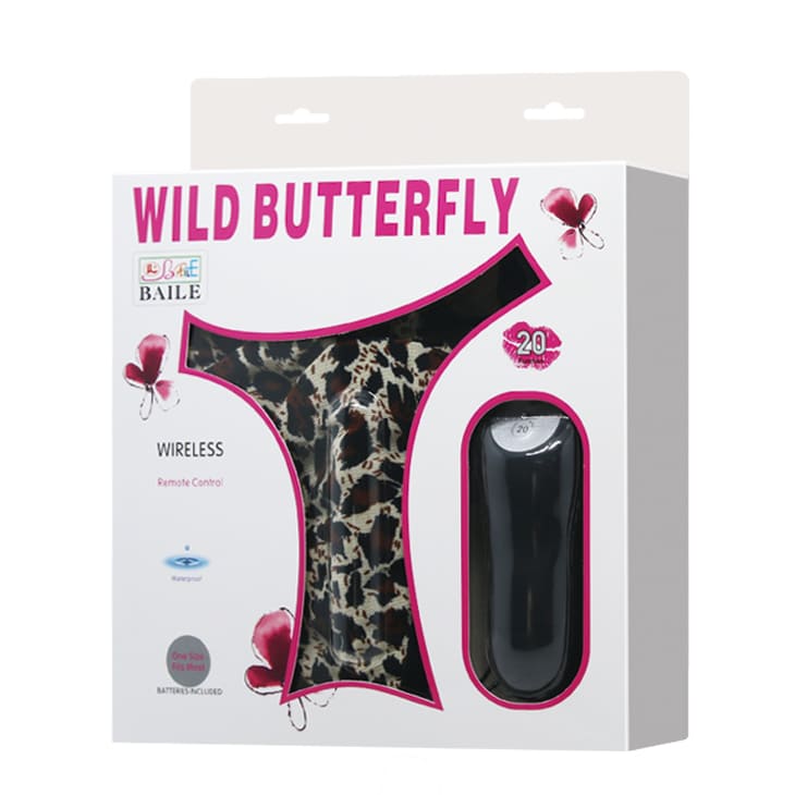 Cận cảnh chất liệu và cục rung của quần lót Prettylove Wild Butterfly MS32B