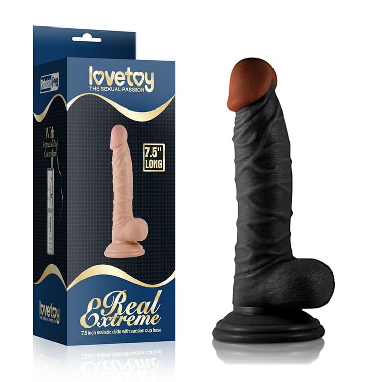 Cận cảnh bề mặt g&acirc;n nổi v&agrave; chất liệu silicon Lovetoy Real Extreme DV59B