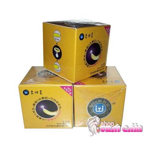 Ảnh toàn cảnh hộp bao cao su có viên bi lớn CD01