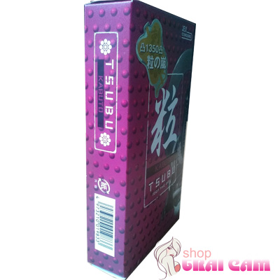 Ảnh cận cảnh chi tiết thiết kế bao cao su Jex Kabuto Tsubu Dot Jex24