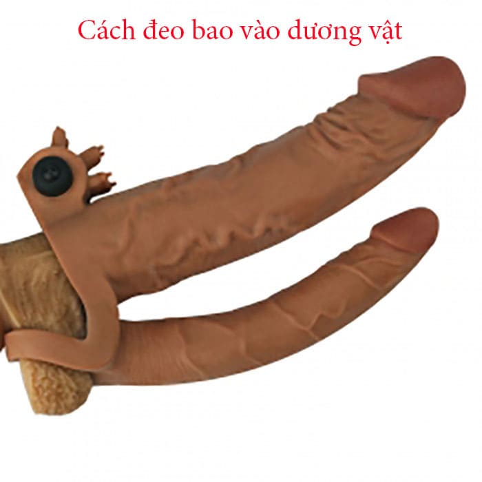 H&igrave;nh ảnh minh họa độ co gi&atilde;n của bao đ&ocirc;n Lovetoys m&agrave;u n&acirc;u