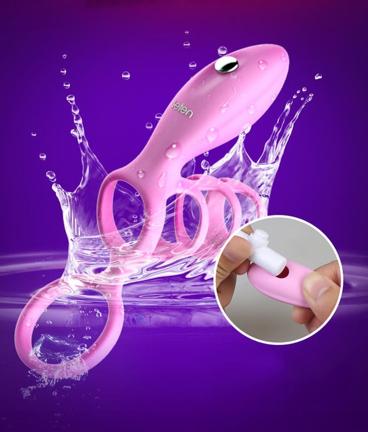 Hình ảnh bao bì đóng gói và phụ kiện vòng rung Leten DC71S