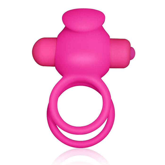 Ảnh mô tả kích thước và tính năng vòng rung lưỡi liếm Lovetoy Duo