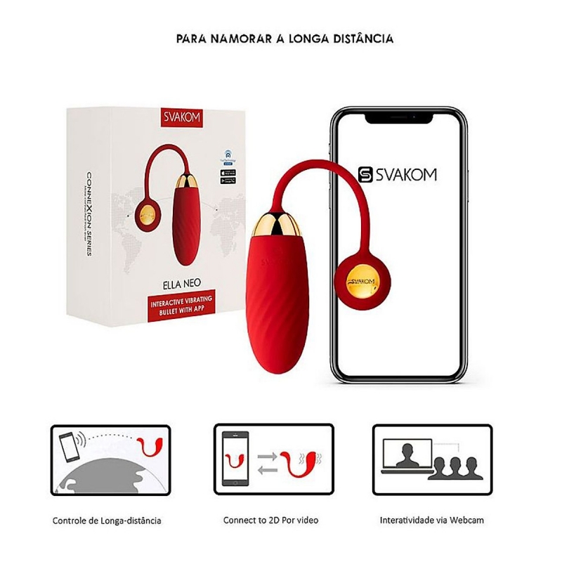 Trứng rung Svakom Ella Neo hỗ trợ kết nối internet và ứng dụng di động