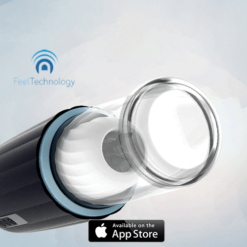Ảnh GIF m&ocirc; phỏng t&iacute;nh năng kết nối App từ xa Svakom Alex Neo