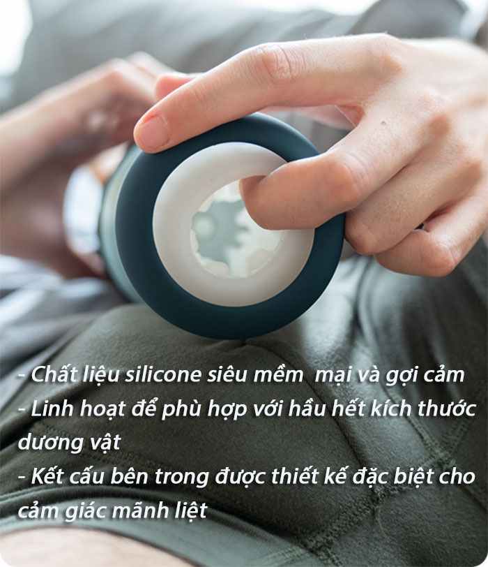 Ảnh cận cảnh chất liệu silicone an to&agrave;n của Svakom Alex Neo AD80A