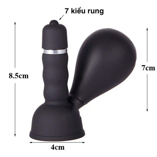 Cận cảnh thiết kế đầu massage của máy rung núm vú DC67S
