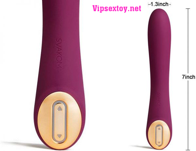 Chi tiết n&uacute;t bấm điều khiển tr&ecirc;n th&acirc;n m&aacute;y m&aacute;t xa Svakom Becky
