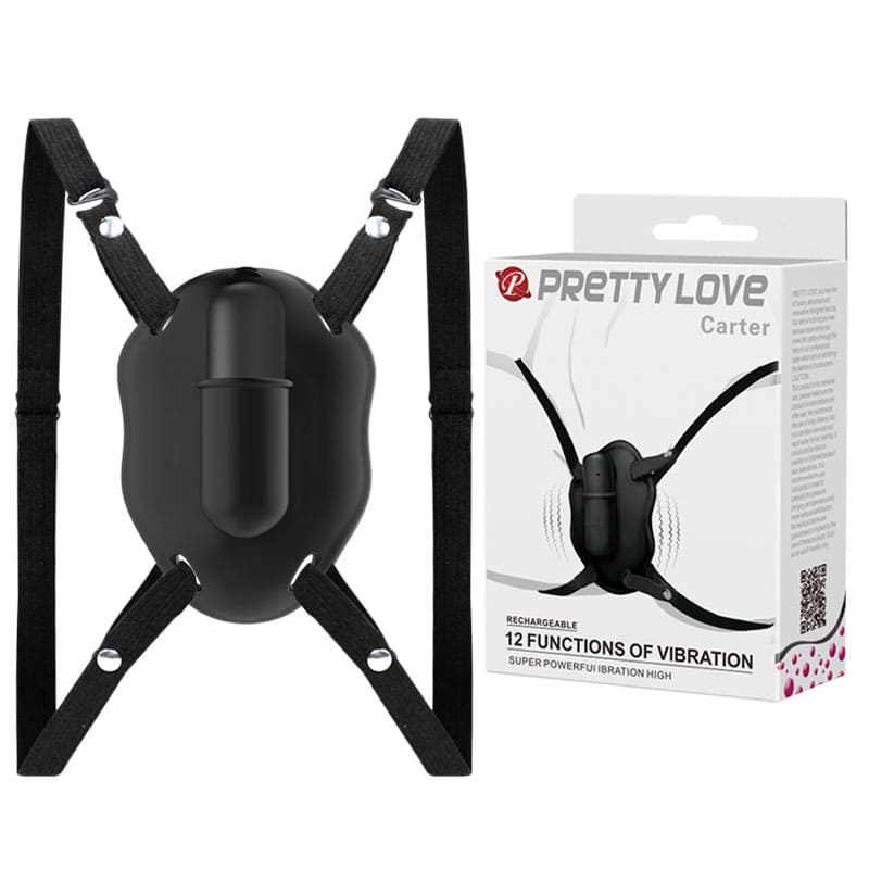 Hình ảnh toàn cảnh thiết bị rung liếm có dây đeo Prettylove Carter MS32