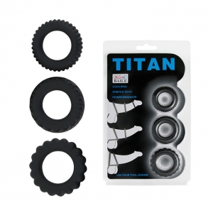 Bộ 3 vòng gai titan giữ cương cứng, chống xuất tinh sớm