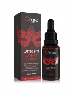 Gel tăng khoái cảm nếm được Orgie orgasm drops kissable cho Oral sex