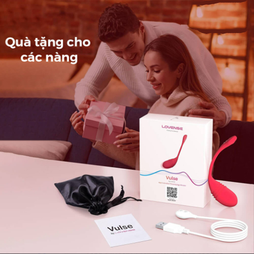 Ảnh chi tiết đầu rung thụt v&agrave; cổng sạc Lovense Vulse