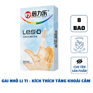 Bao cao su ngón tay Les-D hạt nổi kích thích điểm G