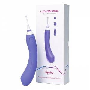 Máy rung 2 đầu điều khiển qua app Lovense Hyphy kèm 3 đầu phụ
